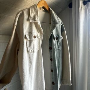 ILLA ILLA Cream Sage Tan Corduroy Jacket